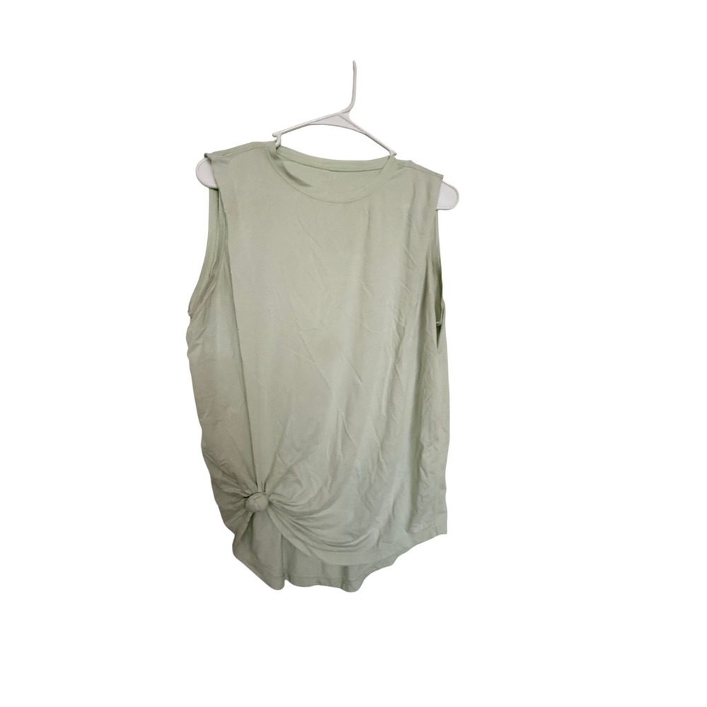Lululemon Womens Sleeveless Tank Top Mint Green Side Tie Knot Size 10 Large